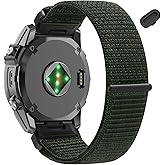 MDBBLBM 26mm Watchband Compatible with Garmin Fenix 8 AMOLED-51mm/Fenix 7X/6X/5X/7X Pro/6X Pro/5X Plus/3,Soft Nylon Elastic Braided Strap for Garmin Descent Mk2i/3i 51mm/epix Pro 51MM/Enduro 3 2