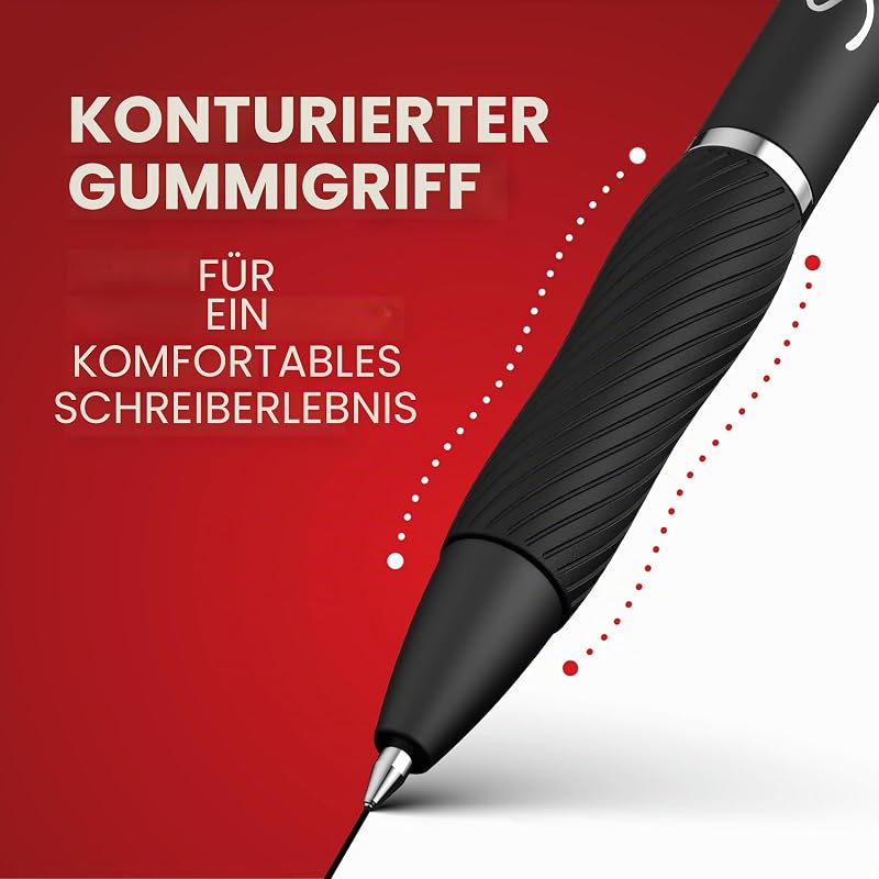 S-Gel Gelstifte | mittlere Spitze (0,7 mm) | Gelschreiber mit blauer Tinte | 12 Stück