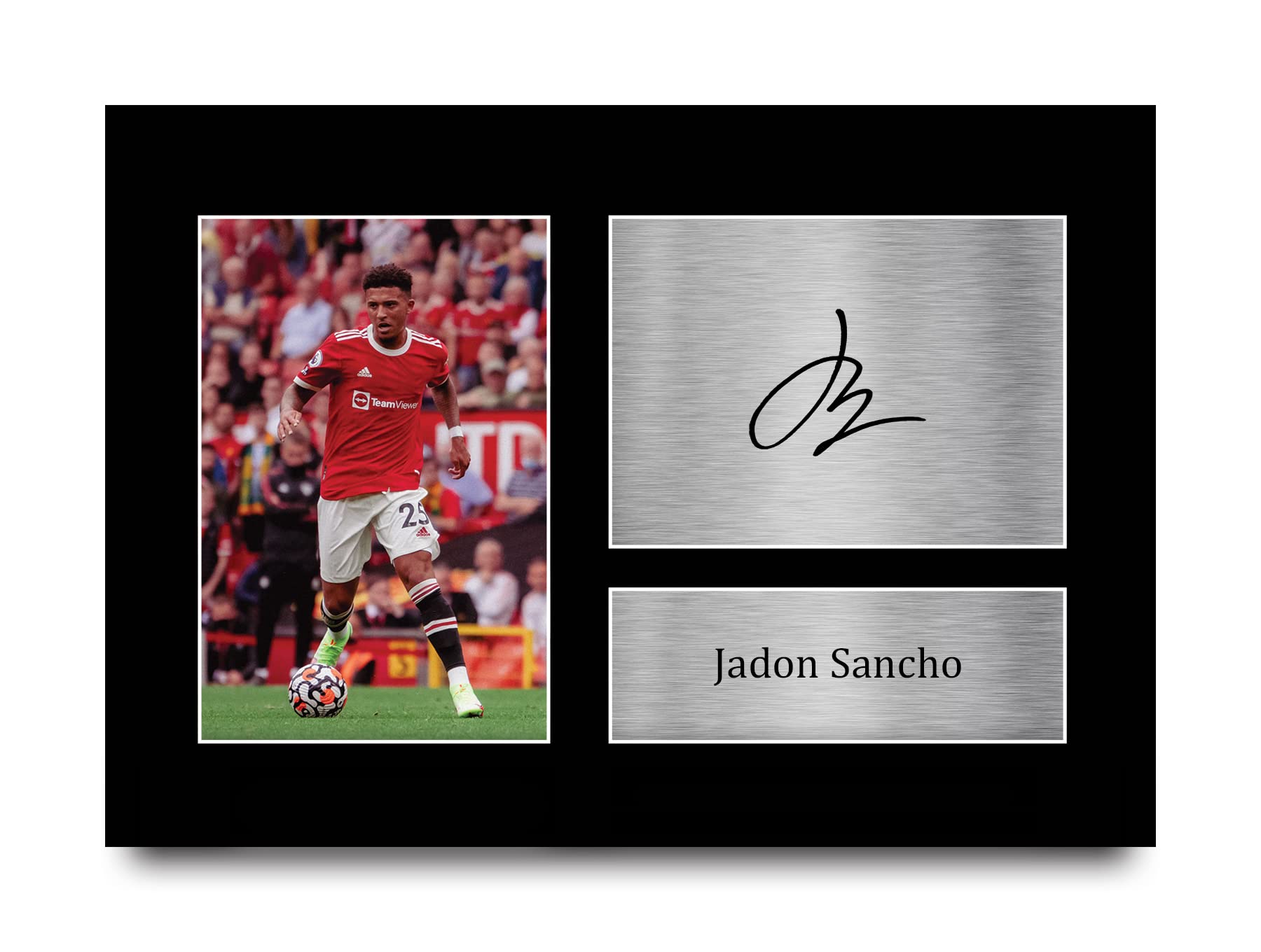 HWC Trading A4 Jadon Sancho Gifts Printed Signed Autograph Picture for Football Fans and Supporters