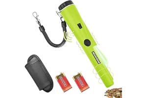 HEYOURTOR Metal Detector Pinpointer,Detector Wand,Handheld PinPointer Wand,360°Search Treasure Pinpoint Finder Probe with Belt Holster High Sensitivity for Gold Coin Silver Jewelry (Green)…