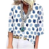 Womens Summer Tops 2023 Pink Dressy Casual V Neck