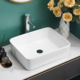 BELOFAY Ceramic Bathroom Sink Rectangular 48x38 cm White Gloss view 1