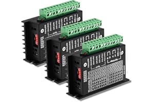 Usongshine Stepper Motor Driver TB6600 4A 9-42V Nema 17 Stepper Motor Driver CNC Controller Single Axes Phase Hybrid Stepper Motor for CNC/42 57 86 Stepper Motor（3 pcs