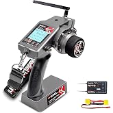 Radiolink 2.4GHz RC6GS V3 7 Channels RC Transmitter and R7FG Gyro Receiver | 600m rc controller and receiver kit, Voltage Telemetry, 30 Models Storage for Remote Control Car/Boat/Truck/Buggy/Crawler