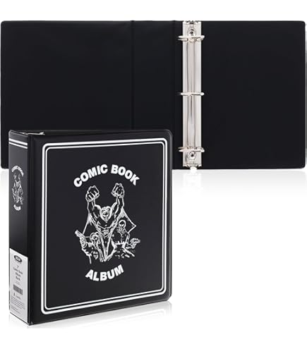 Amazon.com : Comic Book Collection Binder, Stores 15 Comics, 8.5