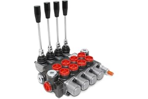 SUMMIT HYDRAULICS Monoblock Hydraulic Directional Control Valve, 4 Spool, 11 GPM, SAE Ports