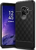 Galaxy S9 Case, Caseology [Parallax Series] Slim Protective Dual Layer Textured Cover Secure Grip Geometric Design for Samsung Galaxy S9 (2018) - Black / Black