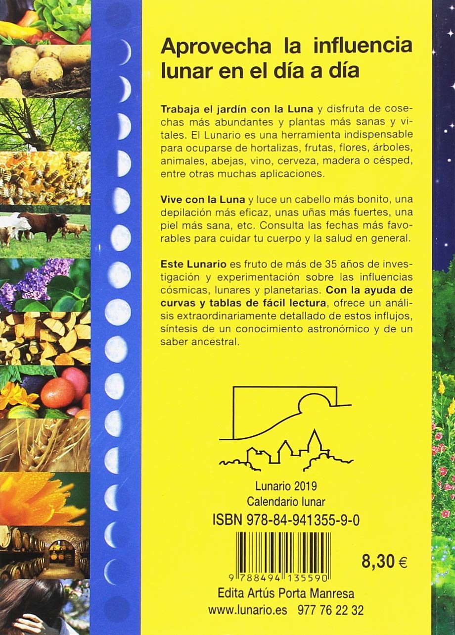 Lunario 2019: Calendario lunar para el huerto y el jardín ...