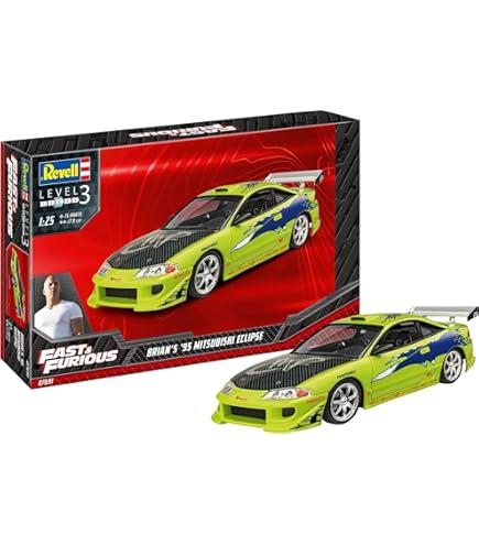 Amazon.com: AMT 1995 Mitsubishi Eclipse 1:25 Scale Plastic Model