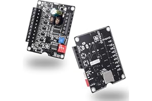 1 Pc 60W Voice Playback Module Support TF Card(32GB Max), PEMENOL DC 9-24V Sound Module Music Player Voice Broadcast Device Support Sound and Light Alarm for Home Alarm Voice Broadcast Module