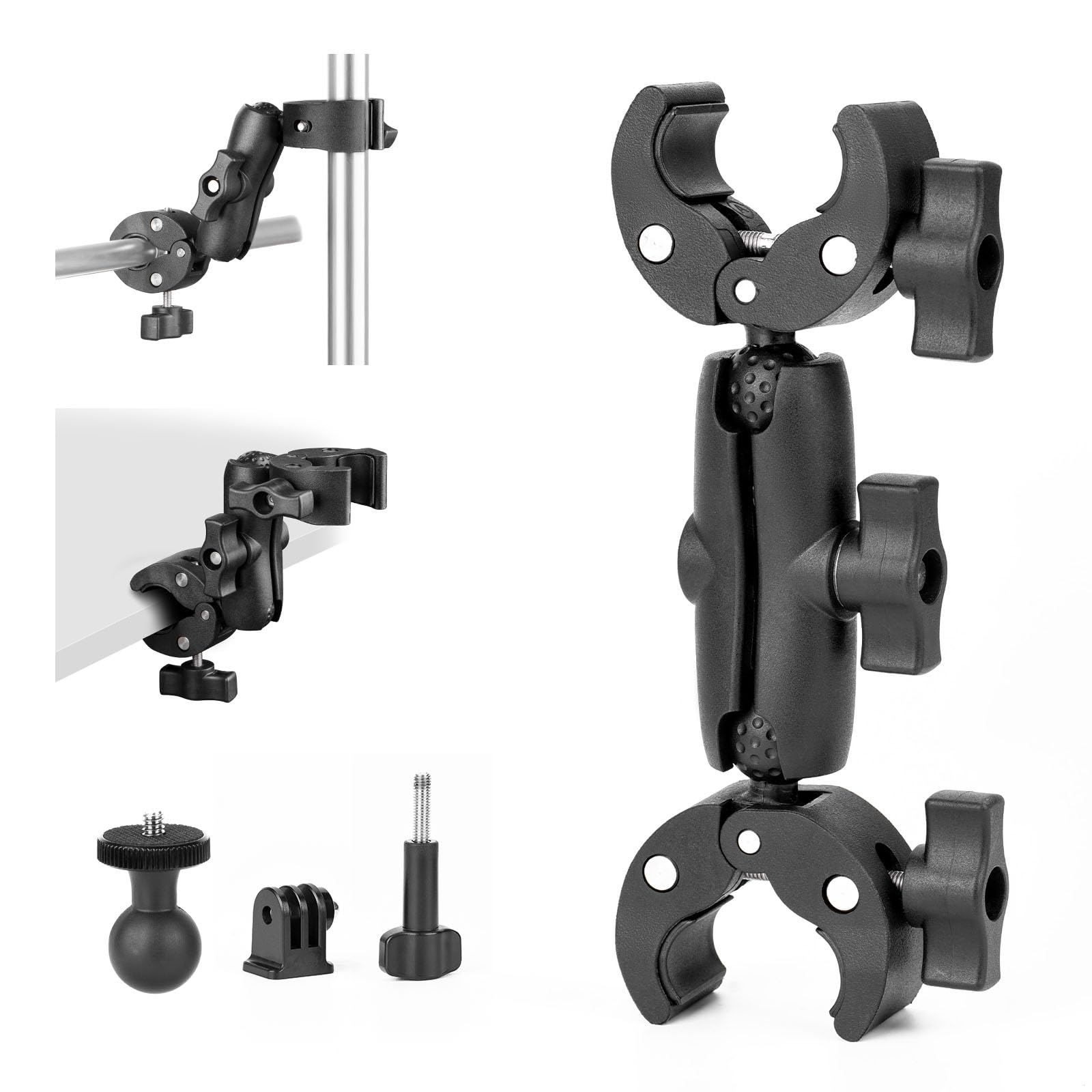 Photo 1 of *****SIMILAR***
BRDRC Double Clamp Mount Umbrella Holder Camera Pole Bracket for Stroller Wheelchair Monitor Magic Socket Arm Desk Photo Studio Light Stand Photography Reflector Flag Cross Bar Accessories