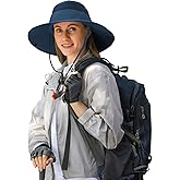 Peicees Fishing Hat UPF 50+ Wide Brim Sun Hat for Women Sun Hat with UV Protection, Safari Hats and Hiking Hats for Women