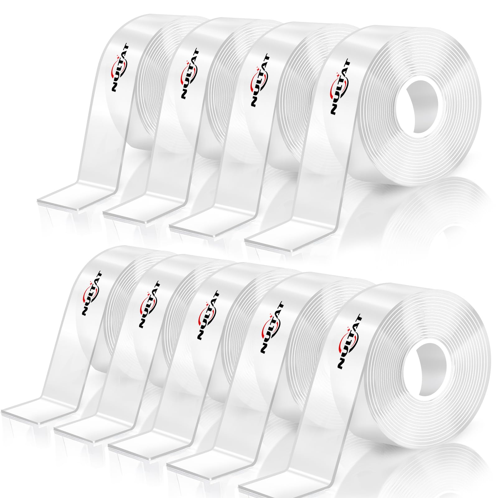 Photo 1 of Strong Double Sided Tape Heavy Duty Double Sided Tape for Walls, Clear & Tough Double Sided Mounting Nano Tape, Removable Adhesive Wall Tape for Hanging Picture, Poster, Carpet (90FT)