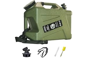 SLOYUNLU 5 Gallon Water Jug with Spigot, BPA Free Leak-Proof Camping Water Container, Portable Emergency Water Storage for Outdoor Hiking, Camping, Home Use, Camping Essentials