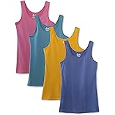 Kalon Women's 4-Pack Scoop Neck Tank Top Base Layer