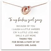 STORYJEWELLERY Friend Necklace, Friend Birthday Valentines Day Gifts for Women, Friendship Gifts for Women, Bestie Necklaces, BFF Gift, Friendship Jewelry, Interlocking Necklace