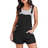 ANRABESS Overalls for Women Denim Shorts Overalls 2026 Summer Casual Loose Fit Adjustable Rompers Jean jumpsuit Bib Shortalls