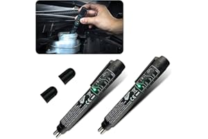 Ajxn 2 PCS Car Brake Oil Test Pen, Hydraulic Oil Moisture Change Analysis Diagnostic Test Tool, Vehicle Troubleshooting Accessories, Universal Size Suits for Most Carssuch as SUV, Mini Van (Black)