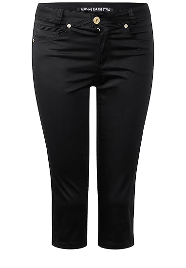 Street One Damen Capri Hose Yulius 18'' Black 32