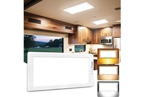 SFNN RV Lights Interior,3 Color RV LED Super Bright Fixture,12V RV Ceiling Dome Light with ON/Off Dimmable Switch Energy Saving for RV/Camper/Car/Trailer/Boat