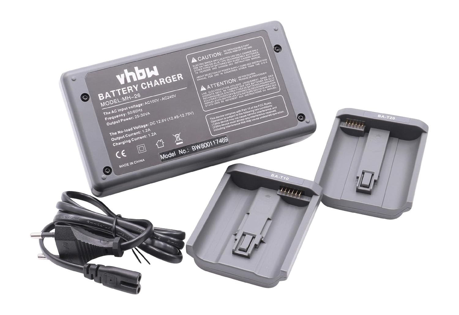 vhbw Chargeur Rapide Double Chargeur Rapide Chargeur pour Appareil Photo caméscope DSLR