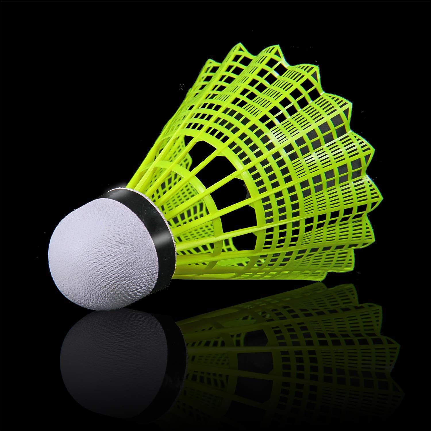 KEVENZ 12-Pack Advanced Nylon Feather Shuttlecocks, 77 Grains-High Speed Badminton Balls (Yellow, Nylon) : Sports & Outdoors