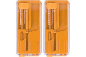 JTLB 2PCS Cigarette Explosion Beads Pushers Peppermint Cigarette Bursting Beads Pusher Box DIY Smoking Tools (Orange)