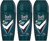 Sure Men Antiperspirant Roll On Ice Fresh 72H Sweat Odour Protection