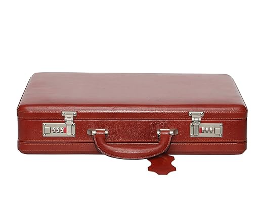 Hyatt Genuine Leather Expandable Briefcase Office Bag.