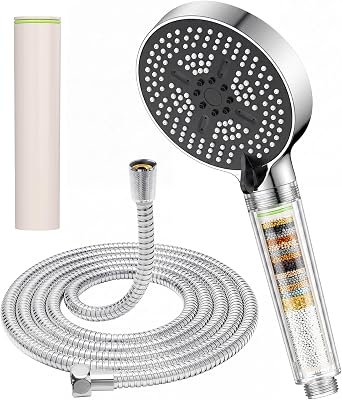 Pommeau de Douche avec Filtration à 25 Étapes avec Tuyau 1,6 M