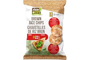 rice UP! eat smart, Brown Rice Chips Pizza, 120g