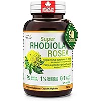 Herba Rhodiola Rosea Supplement 200mg - 90 Capsules | 6:1 Extract | Rhodiola Supplement with Min 3% Rosavins and 1% Salidrosi