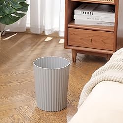 JiatuA Small Trash Can Plastic Wastebasket Round