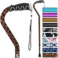 Vive Walking Cane for Women, Men, Elderly - Patented Offset Grip - Lightweight Adjustable Walking Aid with a Non-Slip Tip - Sturdy Balancing Mobility Aid for Seniors