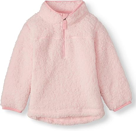 baby girl sherpa pullover