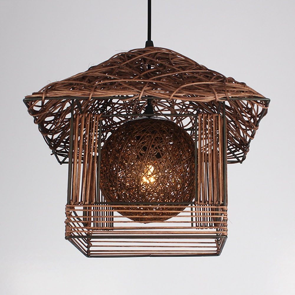 Rattan chandelier handmade fashion chandelier pastoral children's
