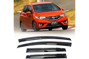 TNLSDW AVS Window rain Guards Window Visor Compatible with 2009-2014 H-onda FIT 4 Door Rain Guards Outside Mount Vent Sun Rain Wind Guards Window Visors for Cars, Vent Deflector 4 pcs 94129