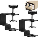 Wdwlbsm 2Pcs Drawer Front Installation Clamps Adjustable Drawer Fixing Clip, Cabinet Hardware Jig C Clamps for Woodworking, S