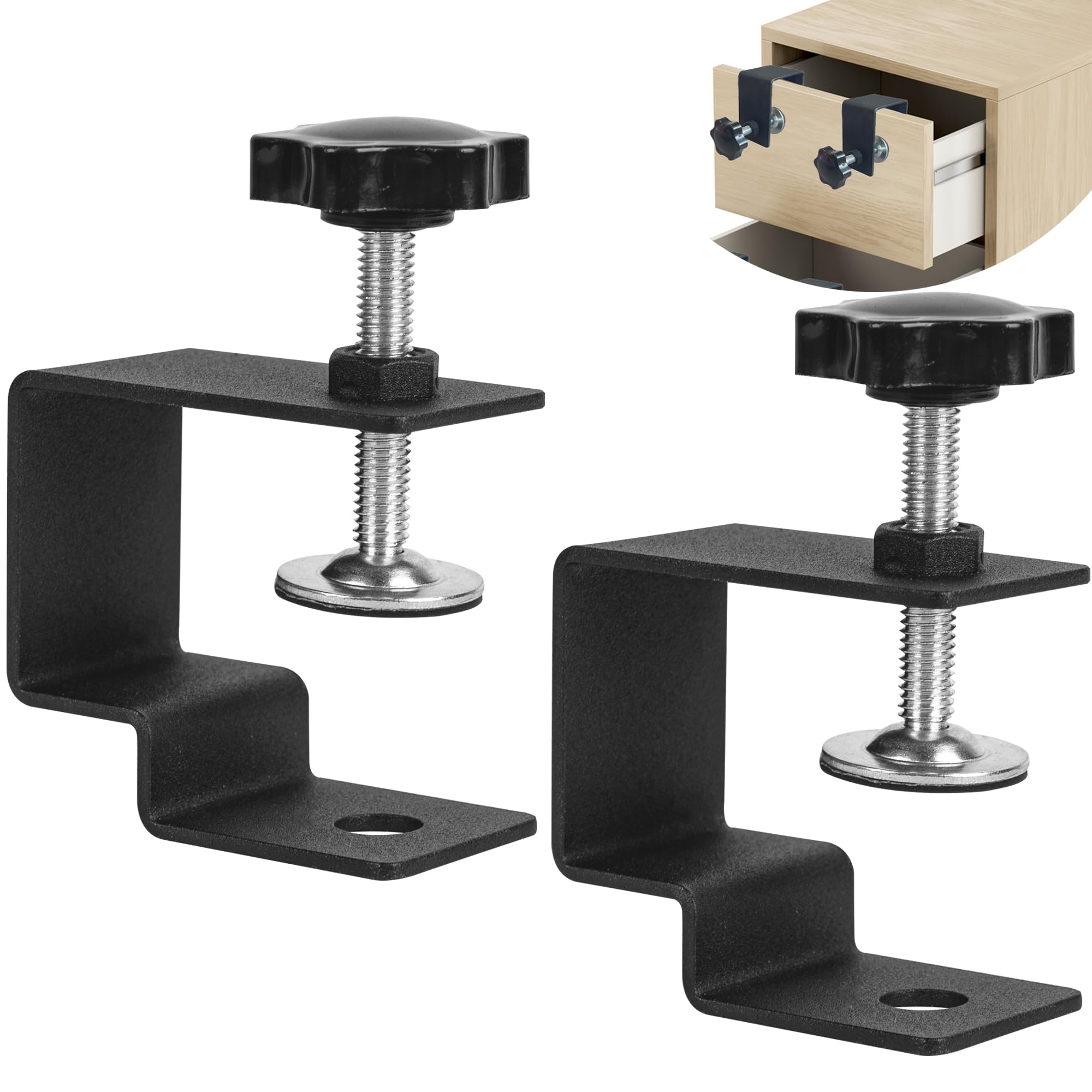 VANROUG 2 Pcs Heavy Duty Tiger Clamp - Drawer Front Installation Clamp, Suitable for Woodworking Repair Fixtures