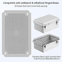 LeMotech 2pc Mounting Plate for Junction Box, ABS