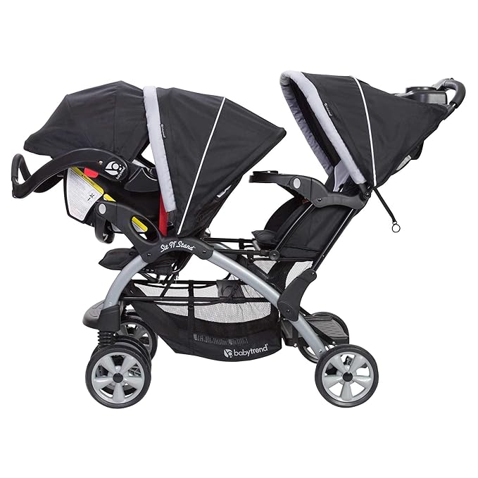 Baby Trend Sit N Stand Infant Toddler Twin Tandem 2 Seat Double Stroller Stormy #triple #stroller #for #infant #and #toddler Baby Trend Sit N Stand Infant Toddler Twin Tandem 2 Seat Double Stroller Stormy