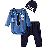 COSLAND Baby Boys' 3pc Cotton Costume, Infant Cotton Clothing Set, Newborn-12 Months