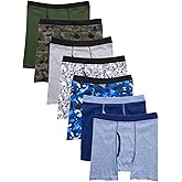 Hanes Boys' Underwear, Boxer Briefs for Boys and Toddlers, Soft Cotton, 7 and 10 Packs