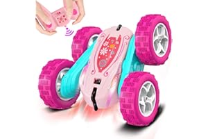 FREE TO FLY Rc Stunt Cars: Double Sided 360°Flip Rotating 4WD Race Car Toy for Outdoor & Indoor for 6 7 8 9 10 11 12 Year Old Girls Boys Birthday Gift for Kids Ages 6+