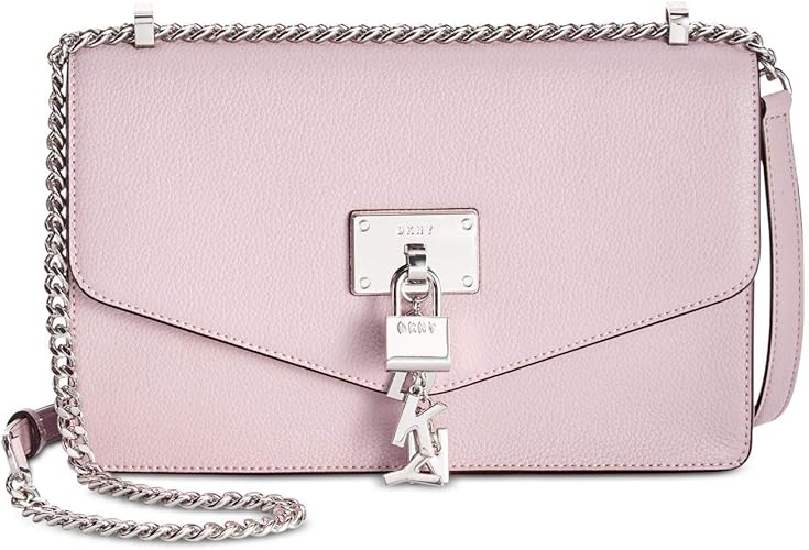 dkny elissa leather chain strap shoulder bag