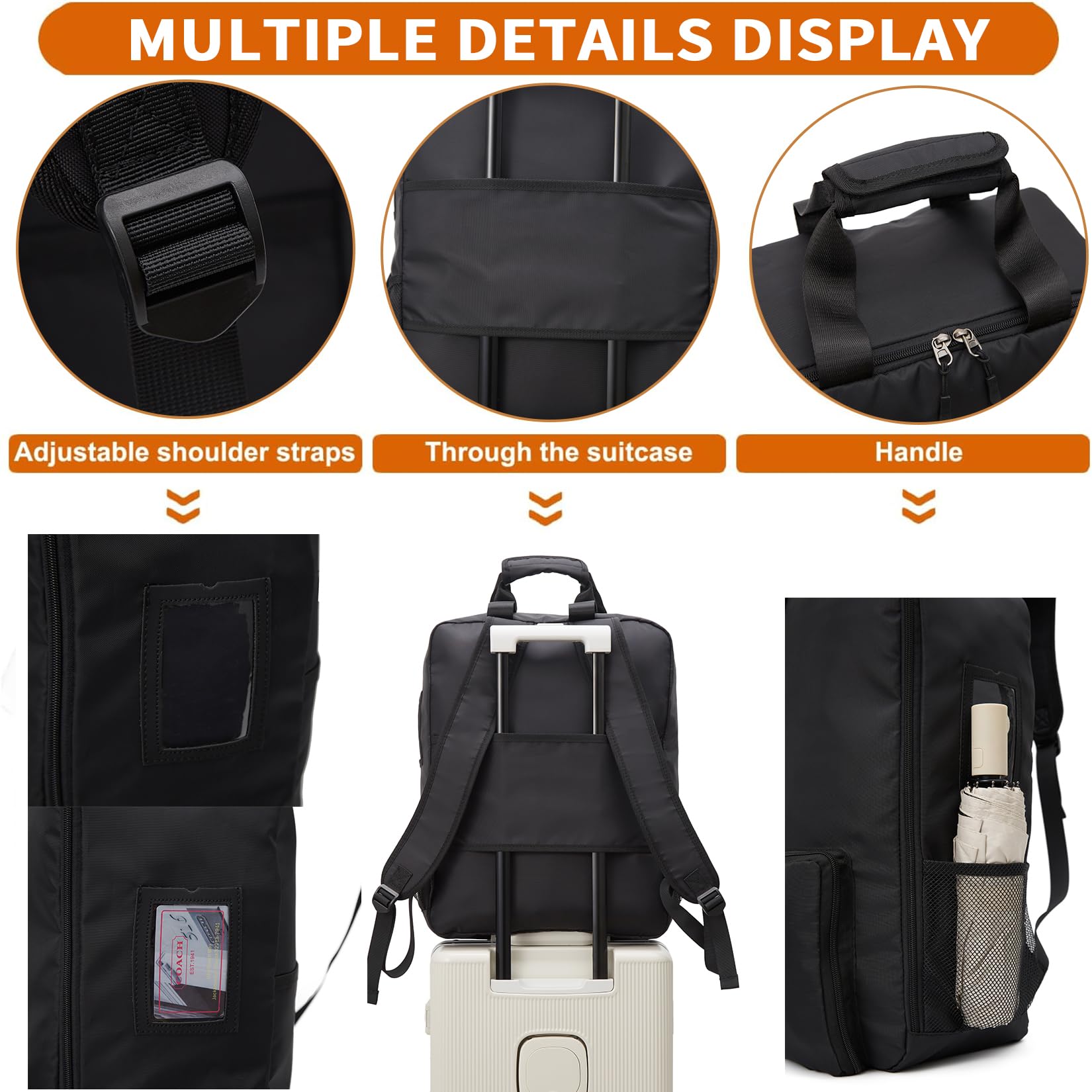 Stroller Travel Bag Compatible with GB Pockit and GB Pockit Air Plus All Terrain, Lightweight Stroller Travel Backpack for Airplane(Black)