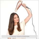 BaByliss Rose Gold Hair Dryer 2100W Ionic Ceramic 3 Heat 2 Speed 5336U view 3