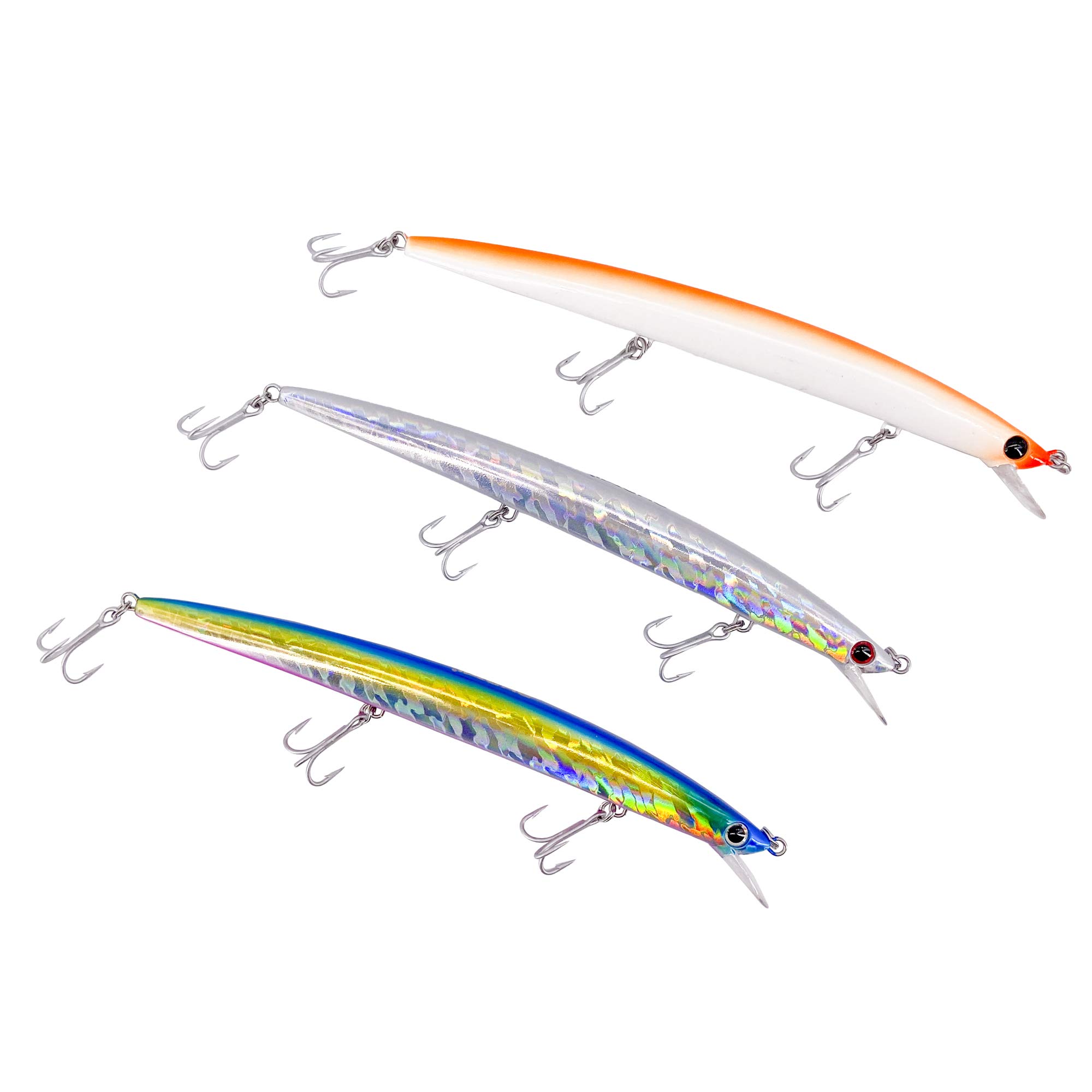 AKAMI Wild Kit of 3 Artificial Minnow Long Jerk 18 cm 28 g