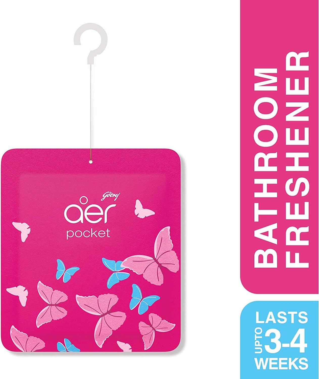 Aroma Salvation Godrej AER Pocket Bathroom Fragrance - 10 g (Petal Crush Pink)
