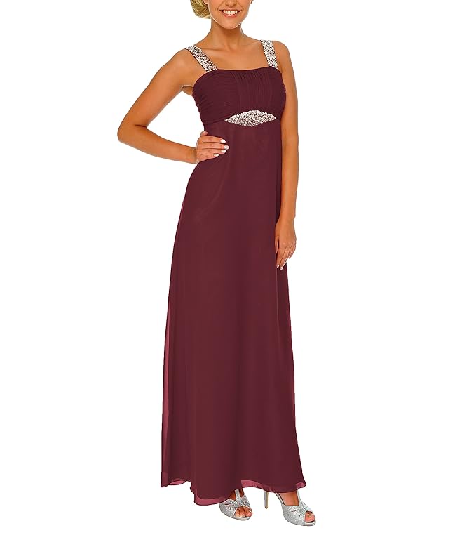 Astrapahl Damen Cocktail Kleid mit Pailletten, Maxi
